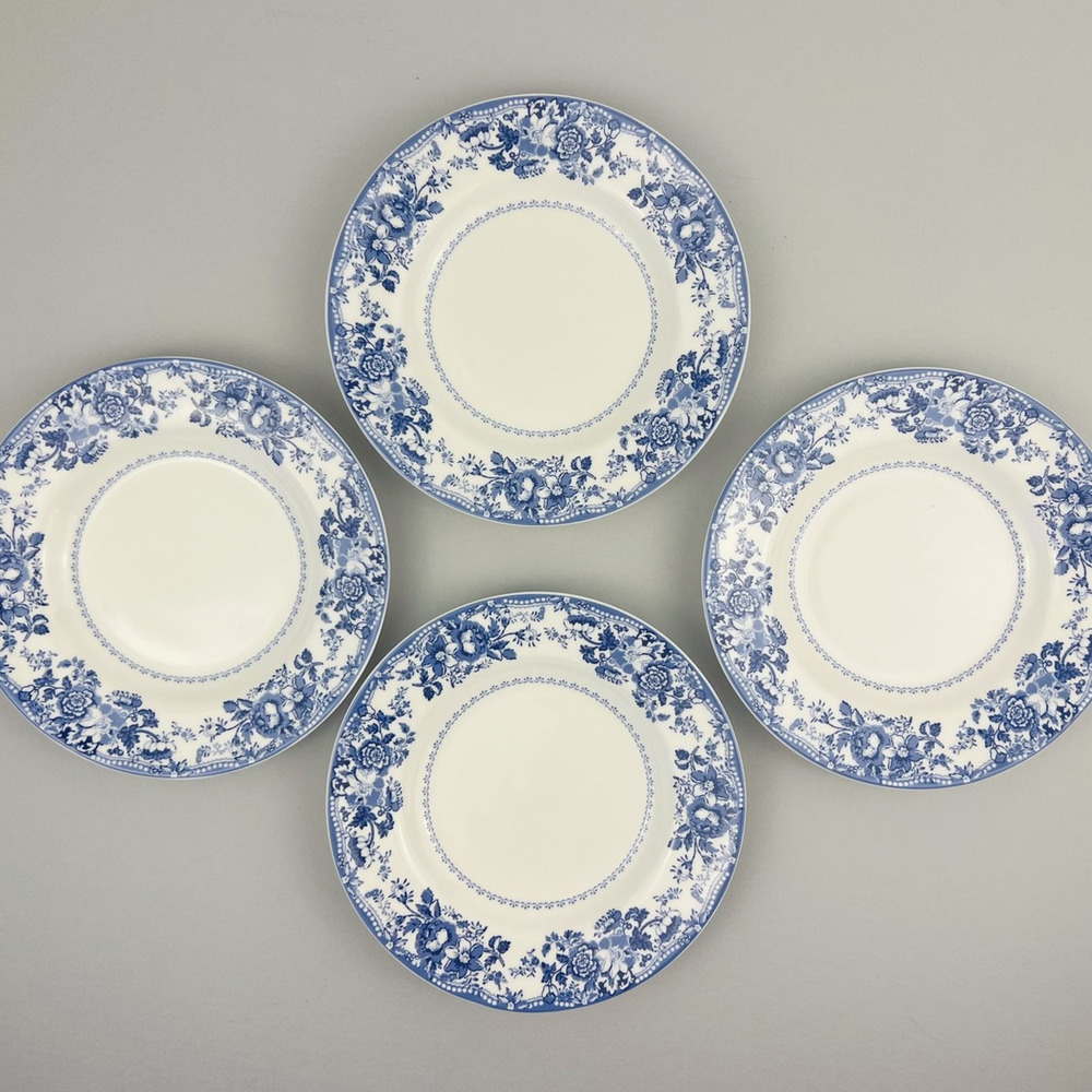 Williams Sonoma English Floral Bread Butter Plates Set of 4 Spode Dinnerware NEW